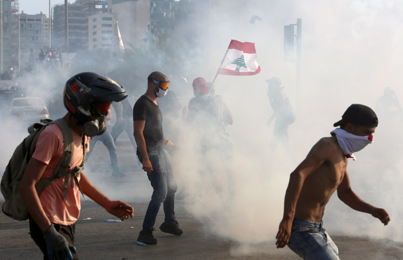 레바논 내각, 폭발참사 6일만에 총사퇴…정국혼란 심화국혼란 심화