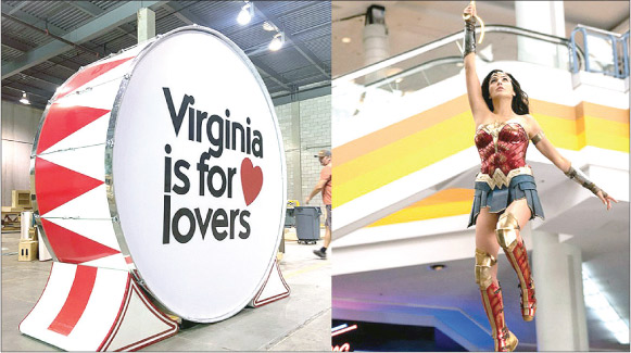 영화 ‘원더우먼1984’ ‘Virginia is for Lovers’ 관광홍보 문구 등장
