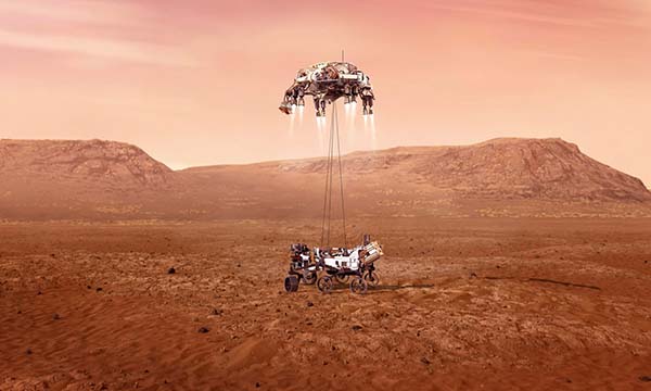 NASA 화성 탐사선 ‘퍼서비어런스’착륙 성공