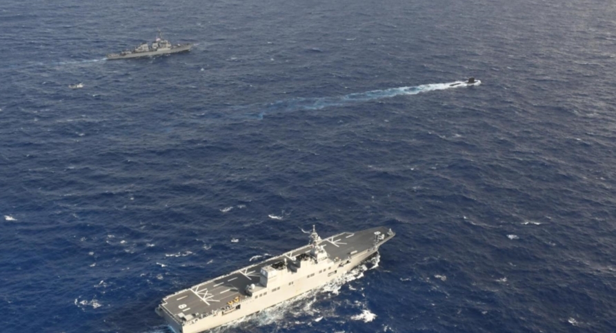 日해상자위대, 규슈 해상서 미·프랑스 해군에 군수지원 훈련