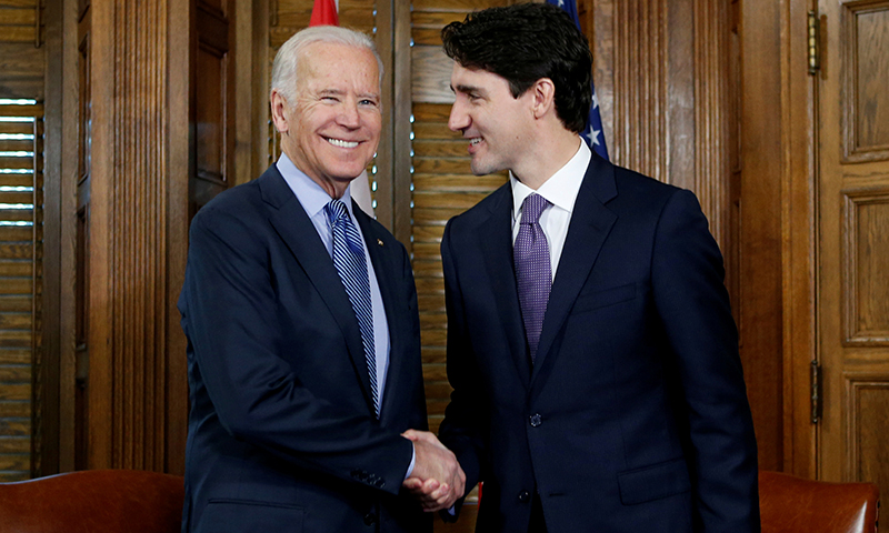 미·캐나다 정상 23일 화상회담…바이든, 취임후 첫 정상회담
