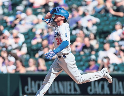 다저스 벨린저의 2점 홈런 ‘1타점 단타’로 둔갑 사연