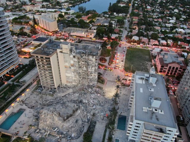 플로리다 12층 아파트 한밤중 붕괴…“99명 소재파악 안돼”