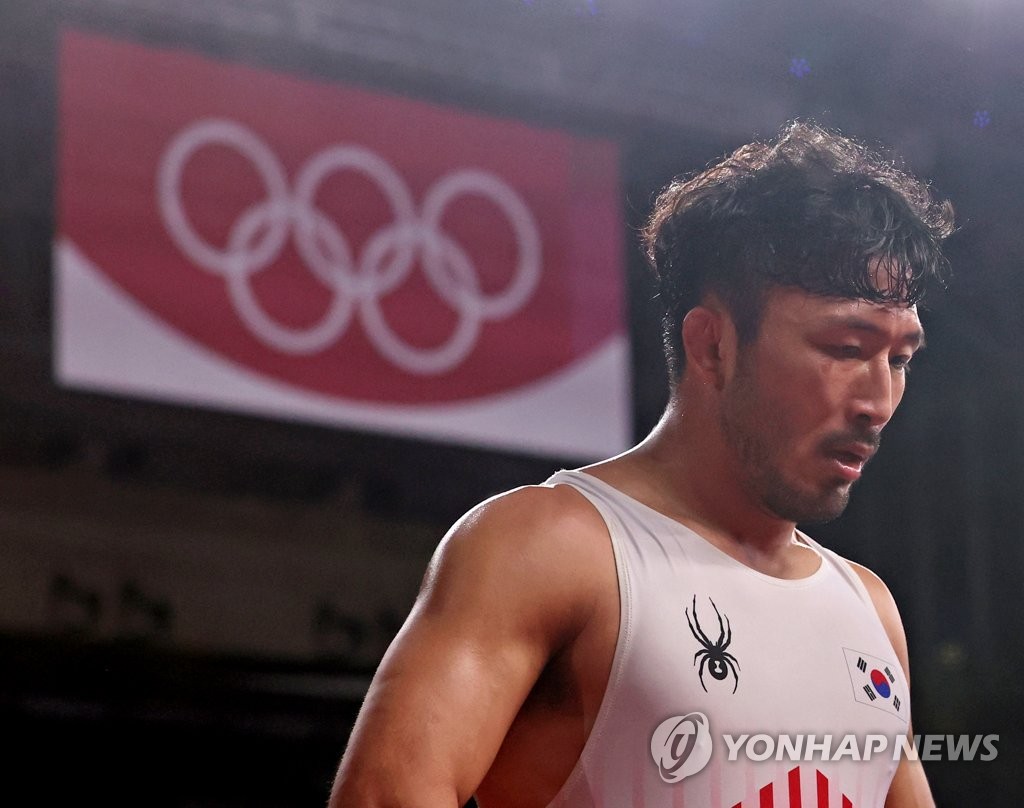 [올림픽] 류한수 16강 탈락 확정…한국 레슬링 반세기 만에 노메달