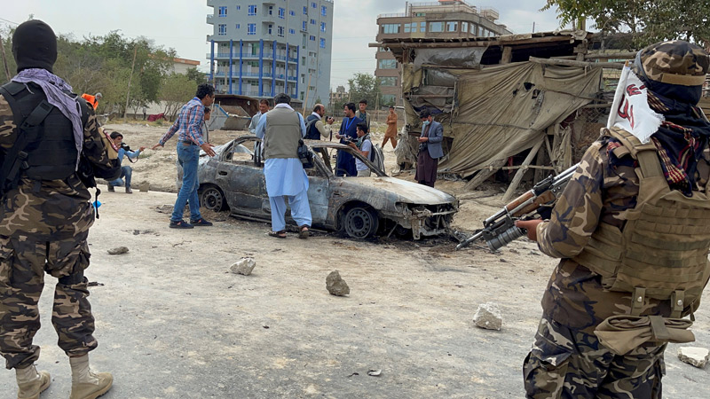 카불 공항 로켓포 발사 美방어망으로 차단…IS, 배후 자처