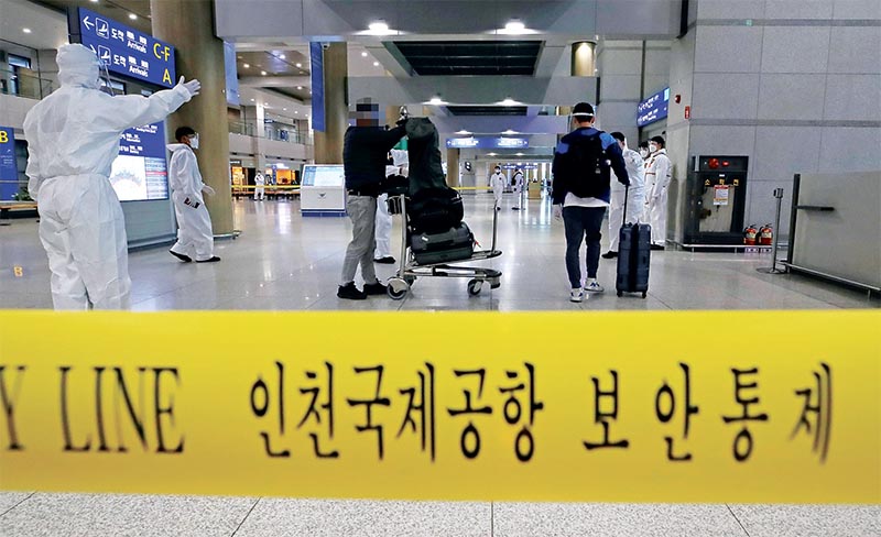 다시 코로나 감옥… 한국, 모든 입국자 10일간 격리 시작