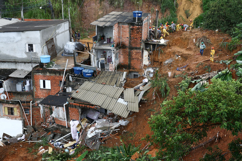 브라질 남동부 폭우로 20여명 사망…이재민 수천명 발생