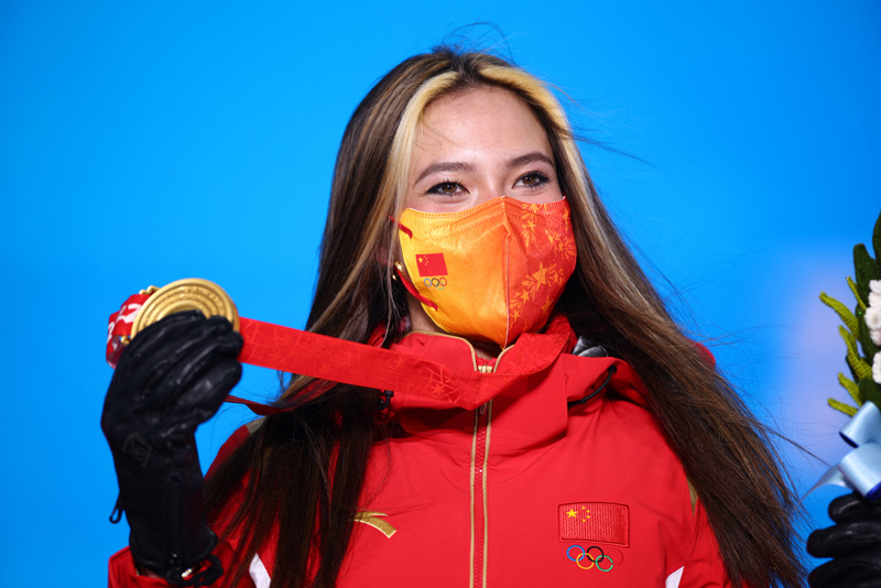 [올림픽] 에일린 구, 프리스타일 스키 하프파이프 우승…대회 2관왕