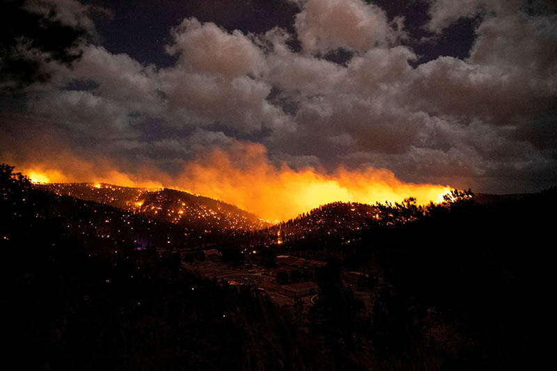 뉴멕시코주 산불 확산…2명 사망·5천명 대피령