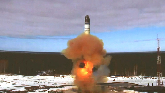 러시아 ‘히로시마 원폭의 2천배 위력’ 차세대 ICBM 시험발사