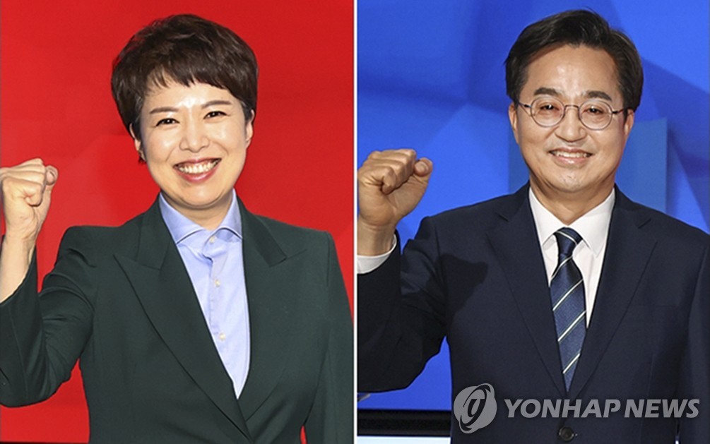 “김동연 38.1% 김은혜 40.5%…오세훈 56.5% 송영길 31.4%”