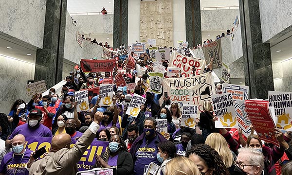 민권센터, 주의사당서 세입자 보호법 제정 촉구 시위