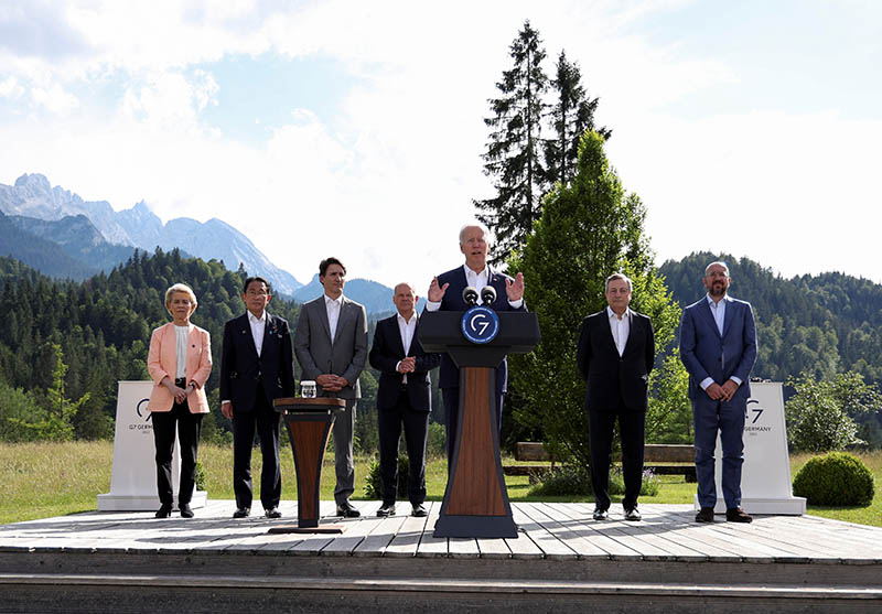 G7 정상회의 개막…中 일대일로 맞서 6천억 달러 인프라 투자