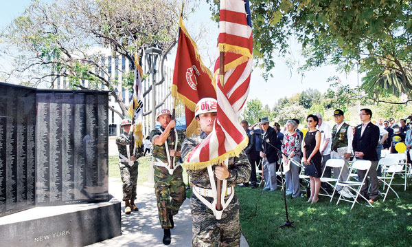 해병대 전우회, OC 한국전 참전 용사비서 기념식