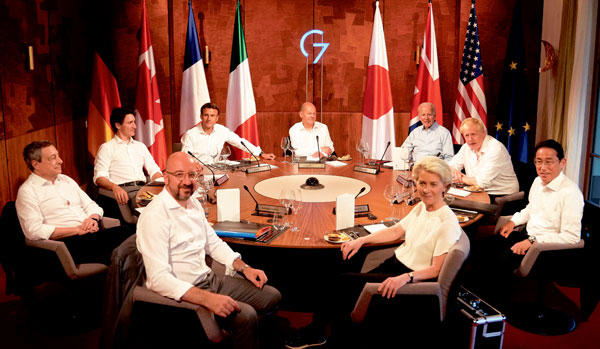 미국 주도 G7, 서방판 ‘일대일로’에 6천억 달러 투자