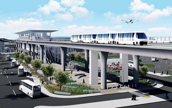 LA국제공항, 무인열차 내년 하반기 완공