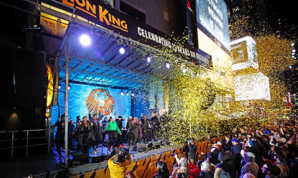 ‘라이온 킹’브로드웨이 진출 25주년  축하 행사