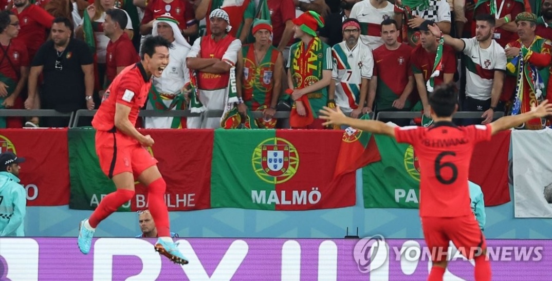 [월드컵] ‘김영권 동점골’ 벤투호, 포르투갈과 전반 1-1로 맞서