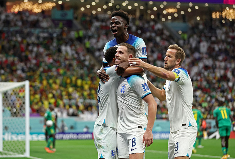 [월드컵] 잉글랜드, 세네갈 3-0 격파…프랑스와 8강서 격돌