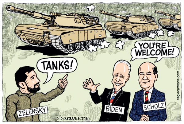 우크라이나에 탱크 지원