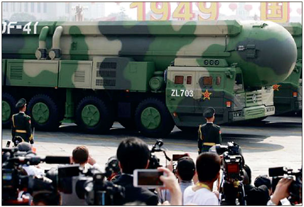 ICBM 발사대, 중국이 미국보다 많다
