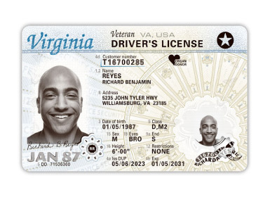 버지니아 운전면허증, 내달 1일부터 디자인 바뀐다