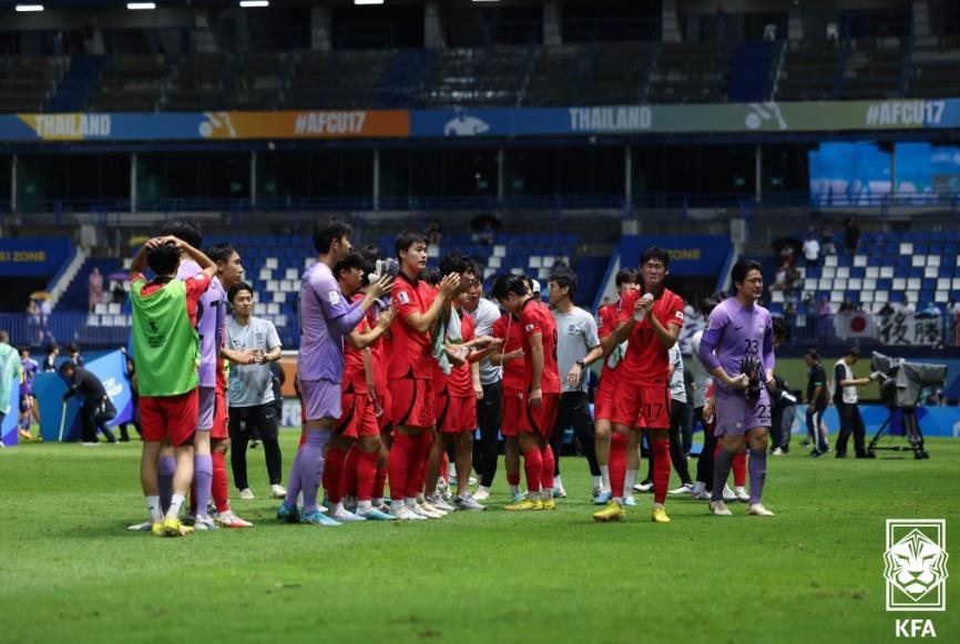 한국, U-17 아시안컵 축구 결승서 일본에 0-3으로 져 준우승