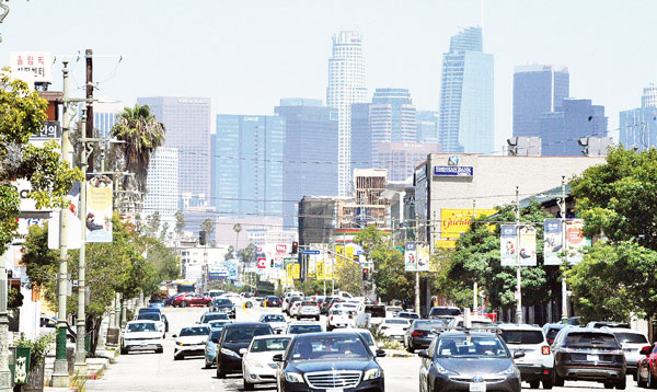 폭염 속 LA 대기오염 심해졌다