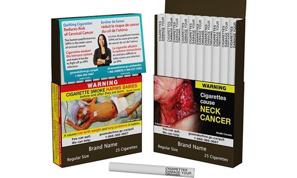 캐나다, 담배 개비마다 `몸 다친다’ 경고문 부착