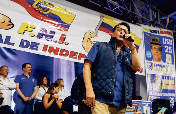 ‘마약과의 전쟁’ 에콰도르 대선 후보, 총격 사망