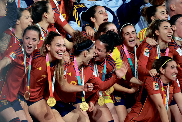 스페인,‘유럽 챔피언’ 잉글랜드 꺾고 여자월드컵 우승