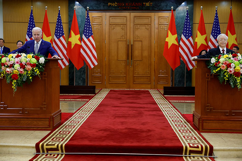 ‘중국 견제’ 미국, 베트남과 ‘포괄적 전략 동반자’로 관계 격상