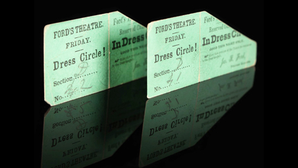 링컨 암살 당시 DC 포드 극장 티켓 경매