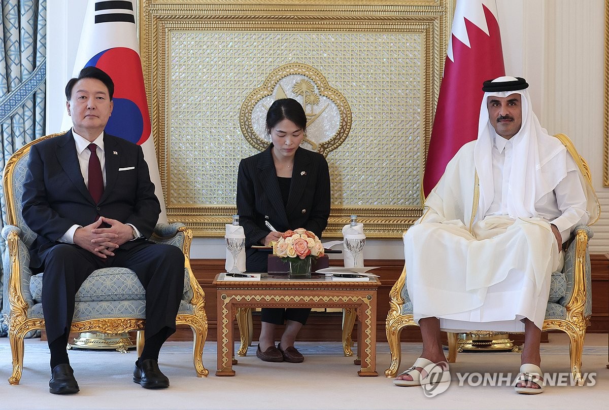 尹 “든든한 동반자 될 것” 카타르 국왕 “한국과 관계발전 절실”