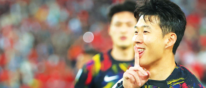 쉿! 손흥민, 월드컵 2차예선 중국에 2골 1도움…4만 홈관중 야유 입막아