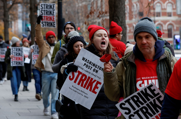 워싱턴포스트, 48년만에 최대 파업…경영악화에 ‘대량해고’ 위기