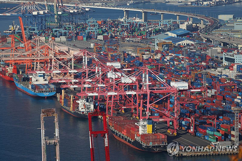 韓12월 1∼20일 수출 13% 증가…무역흑자 16억달러