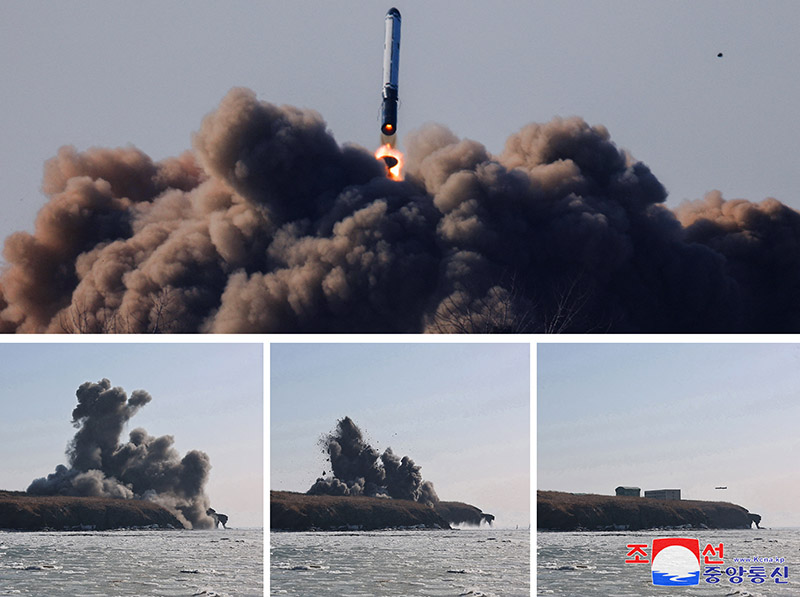 북한 “어제 순항미사일 초대형전투부 위력 시험 진행”