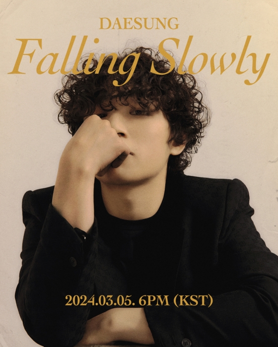 대성, 3월 5일 솔로 컴백 확정 ‘Falling Slowly’[공식]