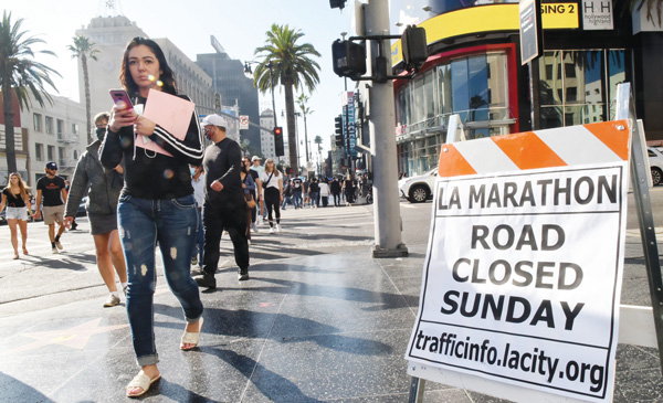일요일 LA 마라톤 개막…새벽부터 ‘교통 통제’