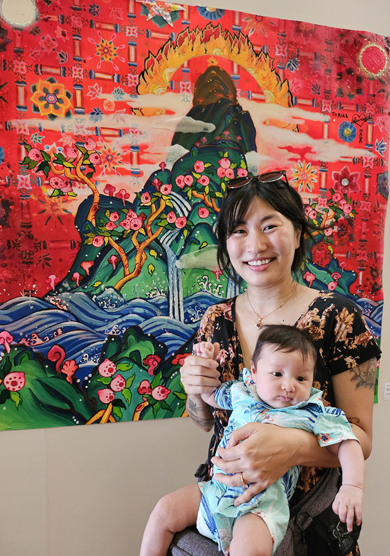 한국 전통 미술 색감 가득 담긴 작품으로 하와이 화단의 주목을 받고 있는 채하나 작가