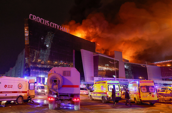 모스크바 공연장서 무차별 총격 후 화재…40명 사망·100명 부상