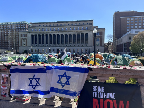 시위대 “학살 종식위해 투쟁” vs 유대인학생 “표현자유 도 넘어”