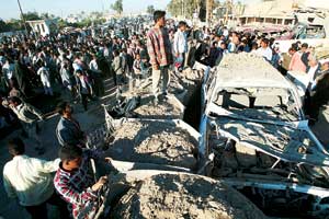 바그다드인근 경찰서 폭탄테러 54명 사망