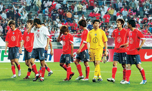 한국축구, 안방서 터키에 0-1 고배