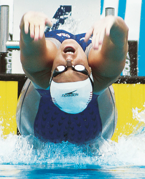 이남은, 한국여자수영 사상 처음으로 세계선수권 8위