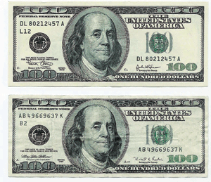 ‘100달러 가짜 지폐 나돈다’