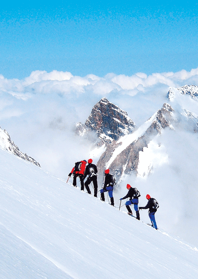 프랑스 대표팀 알프스 산악구보훈련