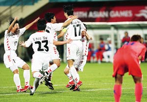 여자축구 북한에 1-4 완패