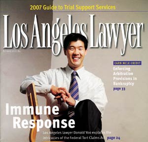 법률잡지‘LA 로여’표지 장식